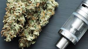 vape pen and cannabis flower