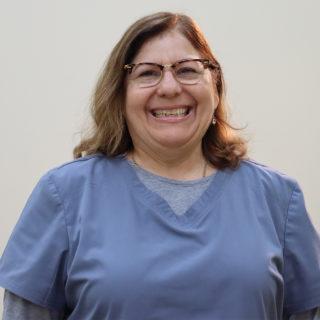 portrait of smiling woman medical marijuana doctor