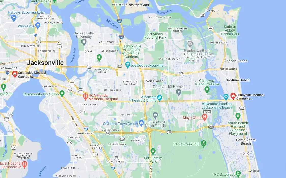 map sunnyside